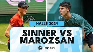 Jannik Sinner vs Fabian Marozsan Highlights | Halle 2024