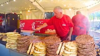 Street Food Festivals in Italy. Huge Serbian Grills of Meat, Irish Angus & more Food