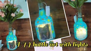 DIY bottle decoration ideas | Glass bottle paints | Home decor ideas| DIY Glass bottle flower vase