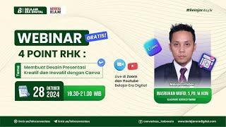 Webinar ! Cara Praktis Membuat Aksi Nyata Menggunakan Canva