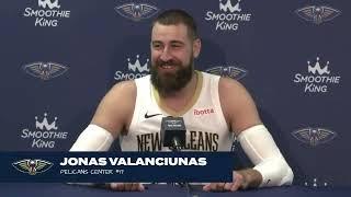 Jonas Valanciunas interview | 2023 New Orleans Pelicans Media Day