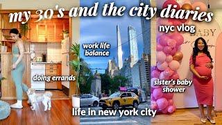 Living Alone in My 30s in New York City: Work Days, Baby Shower, Errands & Social Life (nyc vlog)