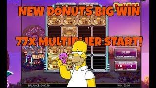 BIG WIN ON NEW DONUTS SLOTS **MASSIVE MULTIPLIER**