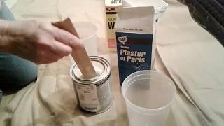 How to make Chalk Paint with Plaster and Calcium Carbonate Whitewash Lime DIY recipe