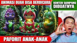 Cara MUDAH Buat Animasi Buah Berbicara Hanya Pakai HP! Pavorit anak anak