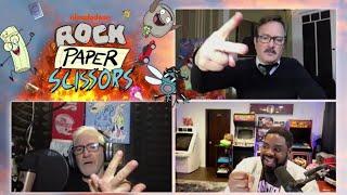Ron Funches, Thomas Lennon and Carlos Alazraqui interview on Nickelodeon show 'Rock Paper Scissors'