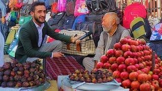 Afghan Bazar Kabul AFG, پل باغ عمومی کابل، اولین گزارش عمران، میوه افغانستان