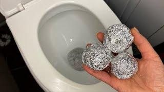 Masukkan aluminium foil ke dalam toilet! Sekali dan Anda akan terkejut dengan hasilnya!