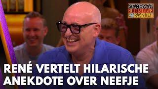 René vertelt een hilarische anekdote over neefje: 'Hij kreeg een laatste aanmaning!'