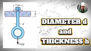  Problem 1-89 Hibbeler MECHANICS OF MATERIALS Problem 1.89 Diameter d and Thickness h