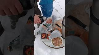 Обед на рыбалке #рыбалка #shorts #обед #природа