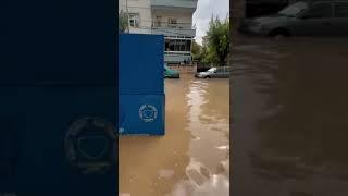 ️ #BREAKING: Heavy floods have hit the streets of Karaman, Turkey, due to extreme rains.