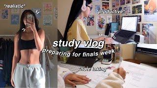 STUDY VLOG | productive days in my life as a college student | preparing for finals 