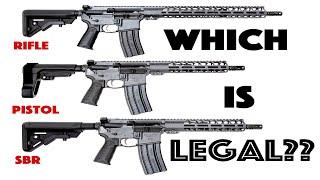 AR-15 Rifle vs Pistol vs SBR