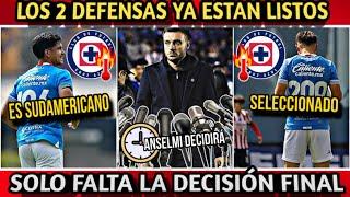 ¡2 DEFENSAS LISTOS PARA CRUZ AZUL! DIAZ Y SUAREZ PODRIAN SER LLAMADOS POR MARTIN ANSELMI PARA 2025