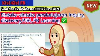 Kisi-Kisi FR PPPK Guru 2021 (Update Pedagogik)