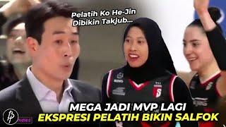 Mega Jadi MPV Lagi..!! Ekspresi Pelatih Ko Hee-Jin Jadi Sorotan Viral di Media Sosial