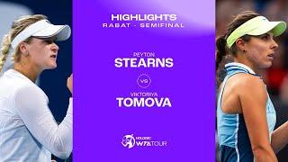 Peyton Stearns vs. Viktoriya Tomova | 2024 Rabat Semifinal | WTA Match Highlights