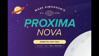 Proxima Nova Sans Serif - Essential Pack