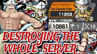 MAXED EX WHITEBEARD DESTROYING WHOLE SERVER!  | ONE PIECE BOUNTY RUSH OPBR SS LEAGUE BATTLE