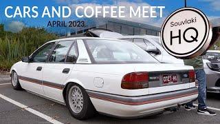 Cars and Coffee April 2023 at Souvlaki HQ Doncaster, Victoria