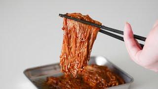 Spicy Enoki Mushrooms