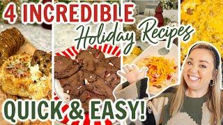 THE BEST QUICK AND EASY HOLIDAY RECIPES | YOU HAVE TO TRY THESE APPETIZERS & CROCKPOT BREAKFAST!