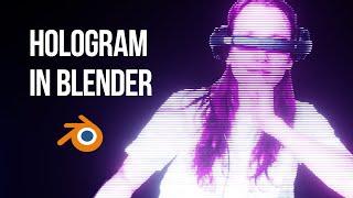 Sci-fi Hologram in Blender 2.9 - EEVEE tutorial