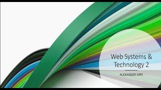 Introduction to Web System and Technology 2