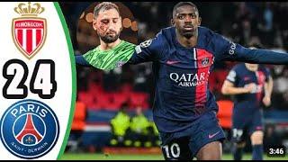 Monaco vs PSG 2-4 || All Goals & Highlights || Ligue 1 2024/25