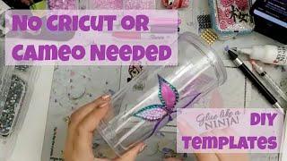 How to Bling a Rhinestone Tumbler! No Cricut or Cameo Needed! CrystalNinja shows how to DIY