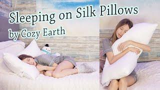 Sleeping on Silk Pillows by Cozy Earth 