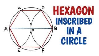 How to draw a regular hexagon inscribed in a circle