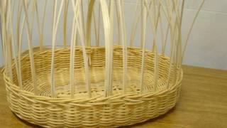 Como hacer una cesta de mimbre o médula de bambú