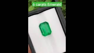 6 carats stunning faceted lab grown emerald.Buy it now!#viral#emerald#trend #shorts#trend#stones