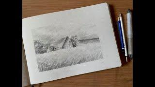 How Important is Sketching for Watercolour Landscape Painting? Beginners Loose Watercolor Tutorial