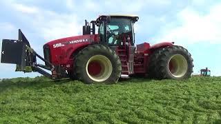 Chopping Haylage at Sunny Knoll Farms in New York State