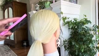 ASMR  Slick Bridal Hairstyles  Hairstyling - Perfectionist - Hair Fixing - Finishing Touches 