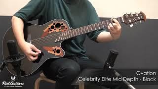 Red Guitars - Ovation / Celebrity Elite Mid Depth - Black