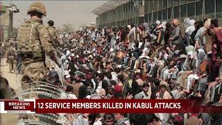 Kabul airport attack kills 60 Afghans, 12 US troops