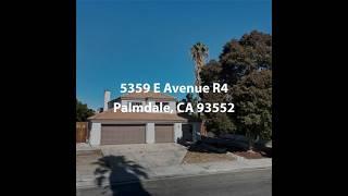 5359 E Avenue R4 Palmdale CA 93552 | 4 Bedroom Home For Sale