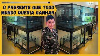 ESSE GAROTO DE 11 ANOS GANHOU O AQUÁRIO DOS SONHOS !!