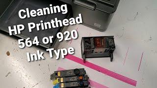 Cleaning  Printhead in HP Photosmart B209a B210a C309a C410a C310 #564 #920 Cartridge Type