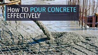 How to Pour Concrete| Pour Concrete Effectively ‍️