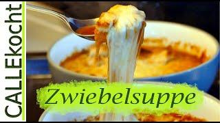 Zwiebelsuppe mit Käse überbacken - selber machen - Rezept