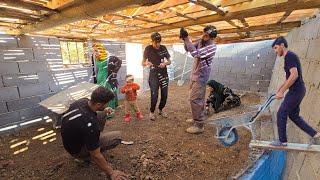 Family Collaboration: Installing a Pallet Roof on the Stable!