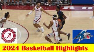 UNC Asheville vs #2 Alabama Basketball Game Highlights 11 4 2024