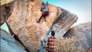 Bishop Bouldering: Fly Boy Arete [V5] Short Girl Beta with Spinal Fusion