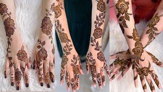 authentic mehndi design | rose mehndi design |festive mehndi design