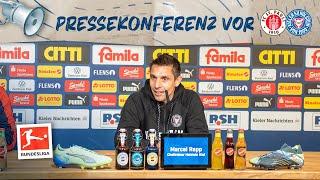 Pressekonferenz vor dem Auswärtsspiel beim FC St. Pauli ️ | #FCSPKSV